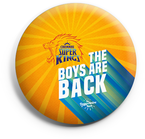 Csk The Boys Are Back - Circle (577x553), Png Download