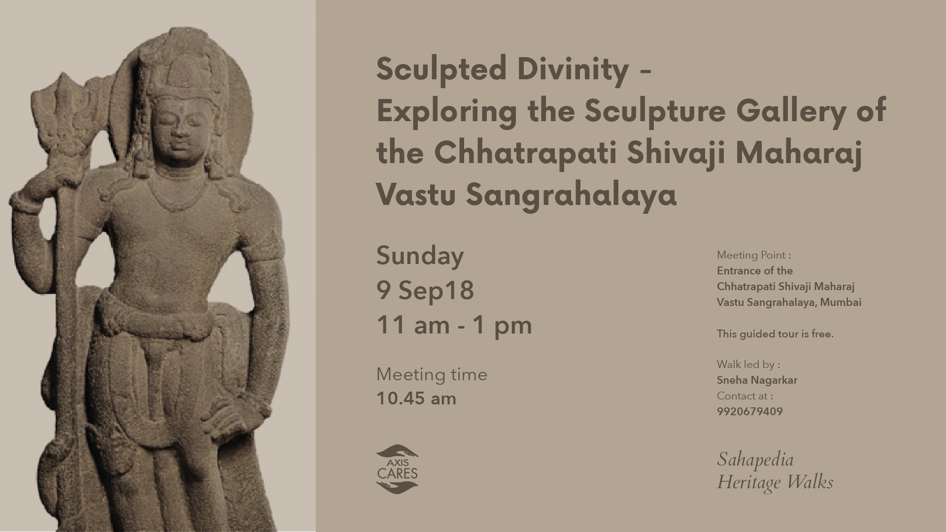 Sahapedia Heritage Walk- Sculpted Divinity - Sculpture (1920x1080), Png Download