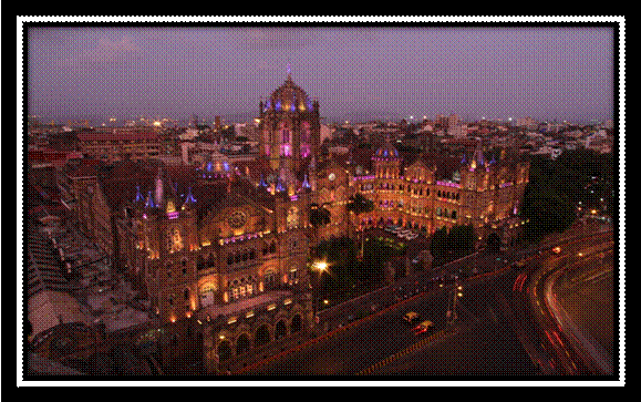 Chhatrapati Shivaji Maharaj Terminus Building Completed - Metropolitan Area (579x363), Png Download