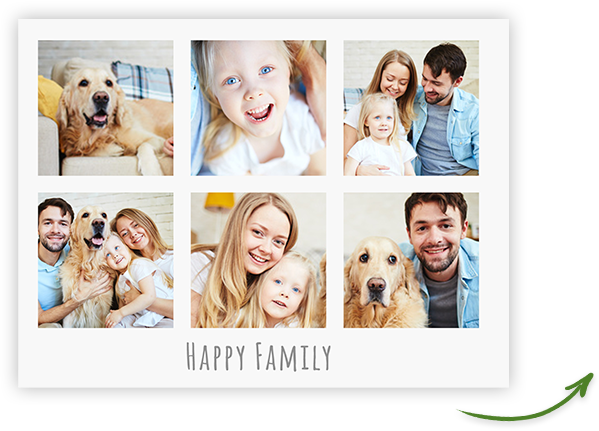 Create Your Collage Online - Collage About Family (599x431), Png Download