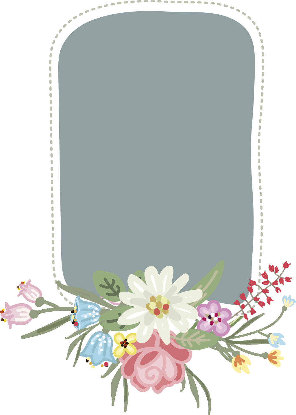 Flower Dialog Wedding Decoration Vector - Flower (1024x1437), Png Download