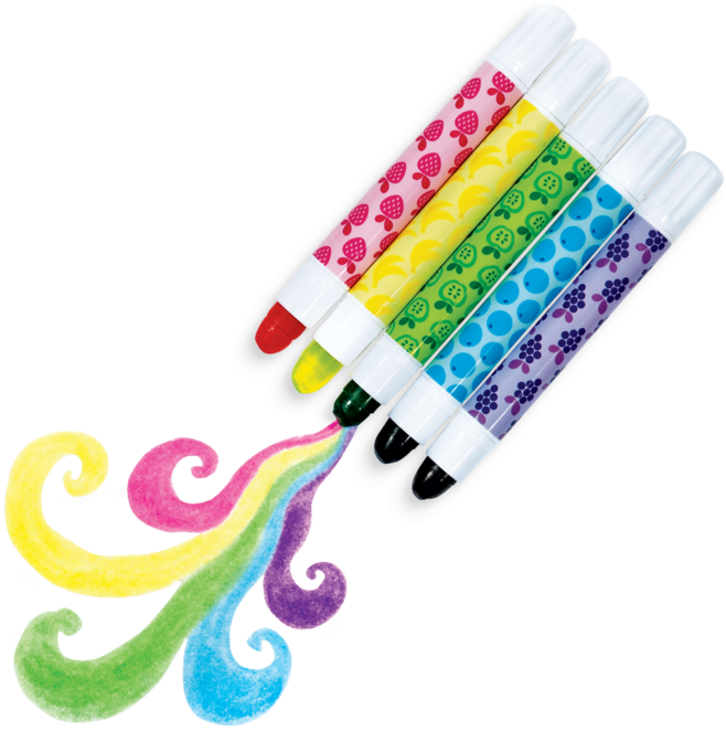 Fresh Pick Scented Neon Gel Crayon Highlighters - International Arrivals 133-084 Fresh Pick Scented Neon (800x800), Png Download