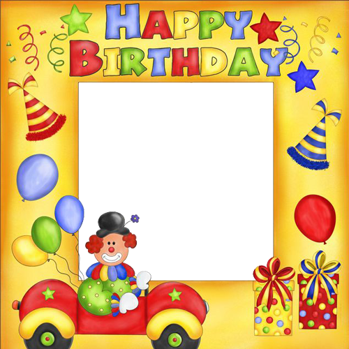 Birthday Frames Create Cute Wishes Photo Frame With - Birthday Wishes With Photo And Name (500x500), Png Download