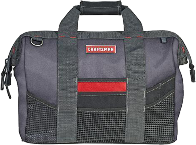 Custom Leather Big Mouth Tool Bag - Portable Products Inc. 81028 Craftsman Large Mouth (700x700), Png Download