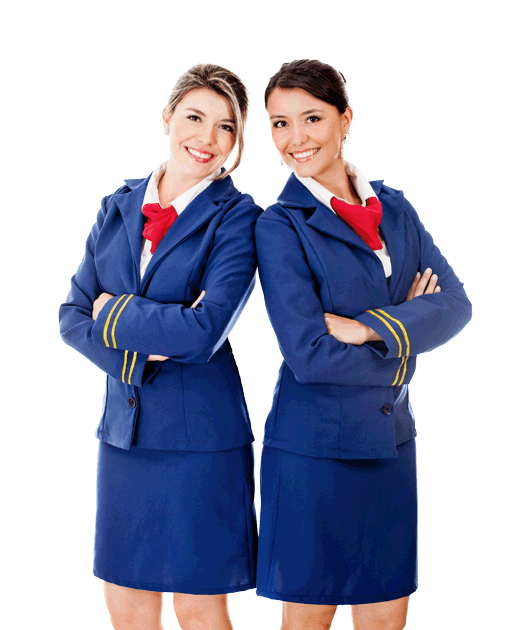Management Air Hostess Qualification - Flight Attendant Cabin Crew Uniform (530x630), Png Download