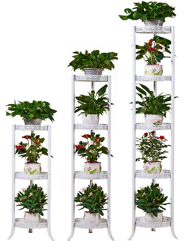 Download Wrought Iron Flower Stand Floor Flower Pot Holder European