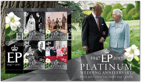 Niue Platinum Wedding Anniversary Miniature Sheet First - Platinum Anniversary Presentation Pack (600x600), Png Download