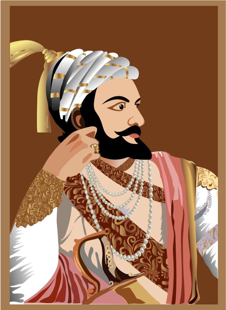 Shivaji Vector - Illustration (1000x1000), Png Download