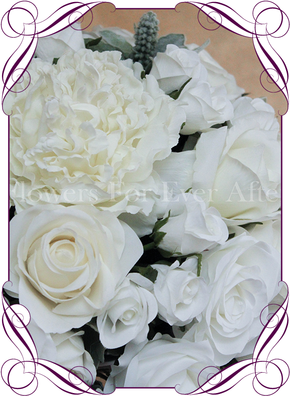 White Ivory Flower Dome Table Centerpiece For Hire - Mauve Artificial Flowers Jars (608x822), Png Download