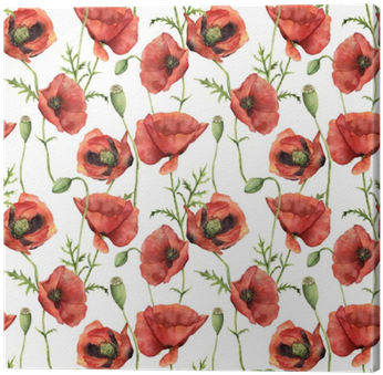 Watercolor Seamless Pattern With Poppies - Poppy. Watercolor Backpack By Y Derbi (400x400), Png Download