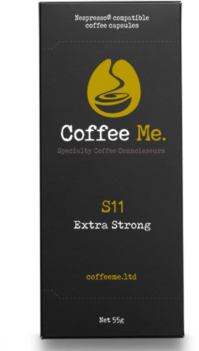 Coffeeme Capsulebox Front S11 500px - Graphic Design (306x500), Png Download