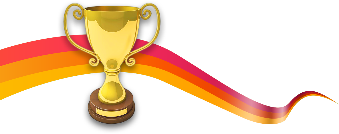 And Here Are Some Of The Goodies That The Winners Got - Trophy Winners Png (1185x469), Png Download