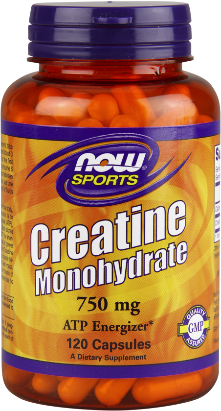 Creatine Monohydrate 750 Mg Capsules - Now Foods Creatine Monohydrate - 1200 Mg - 150 Tabs (487x880), Png Download