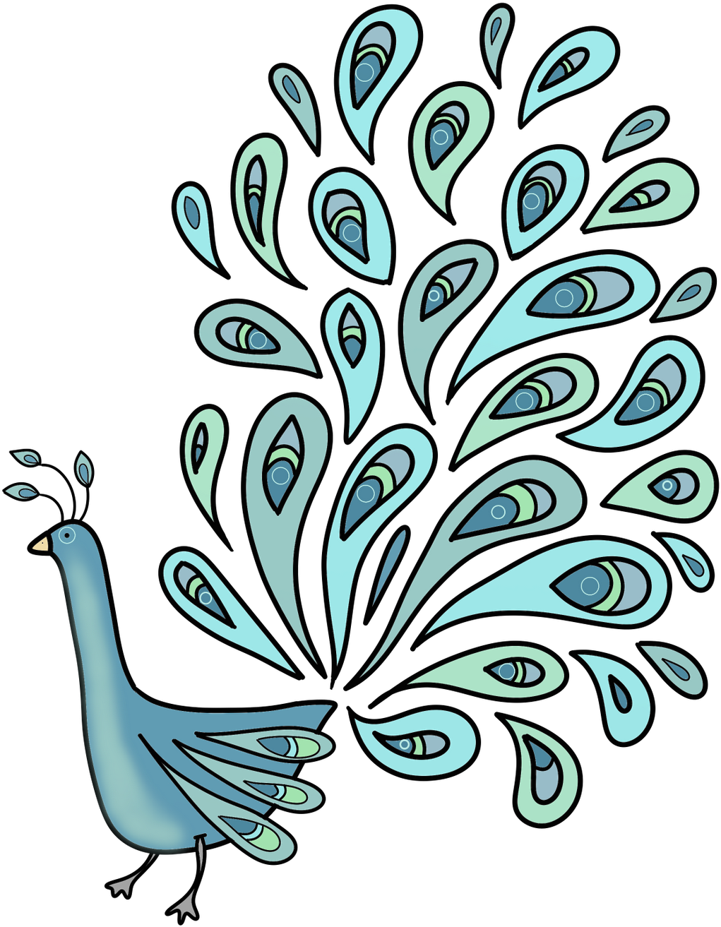 Single Peacock Feathers Png Download - Peafowl (1131x1600), Png Download