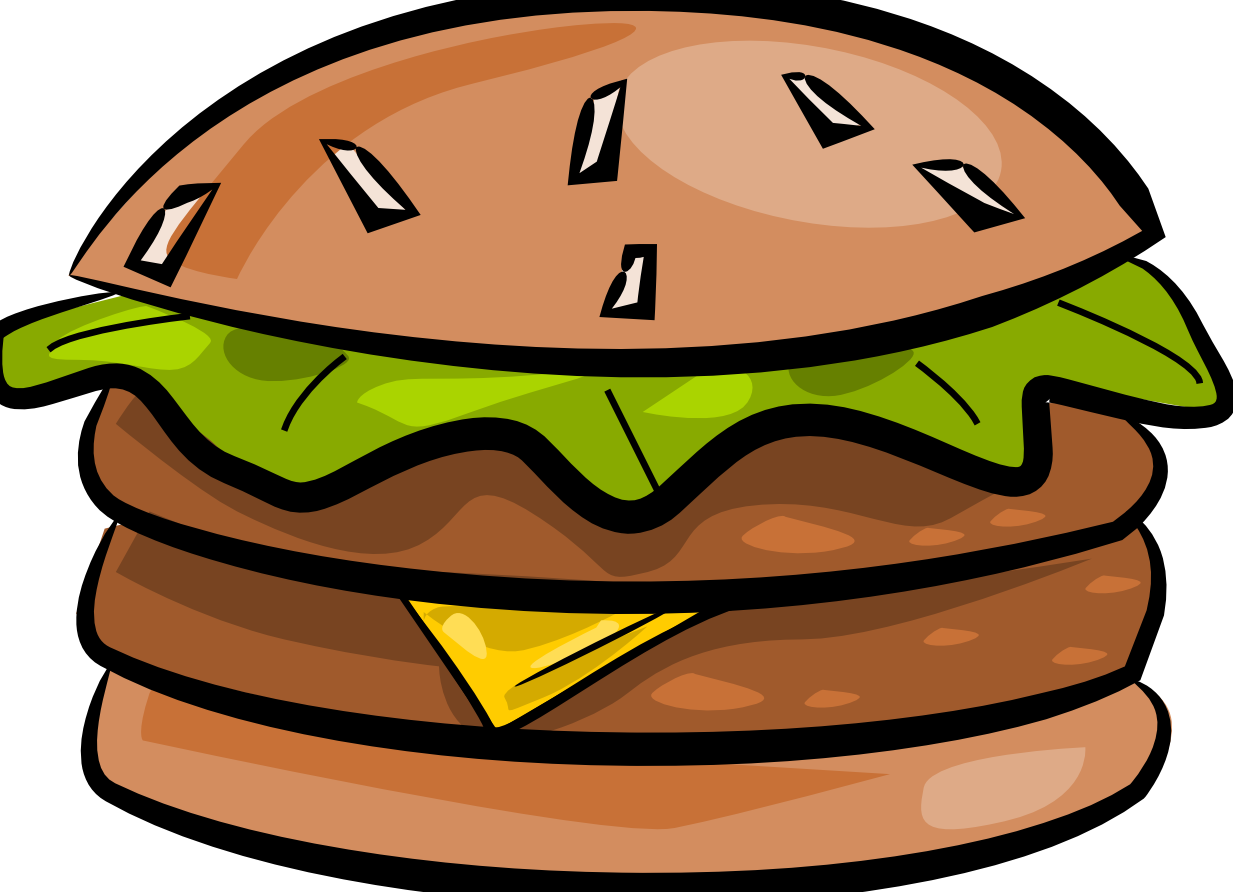Hamburger - Clip Art (1233x892), Png Download