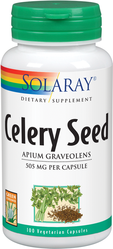 Sr Celeryseed - Solaray Celery Seed - 100 Vegetable Capsules (648x972), Png Download