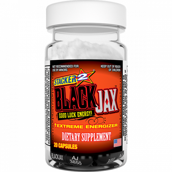 Stacker2 Black Jax - Weight Loss Pills (20 Capsules) (560x560), Png Download
