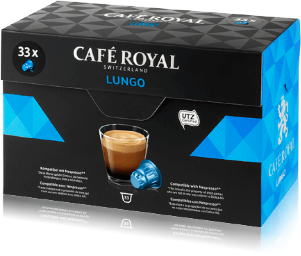 Lungo 33 Capsules - Cafe Royal Capsulas Nespresso (1020x1300), Png Download