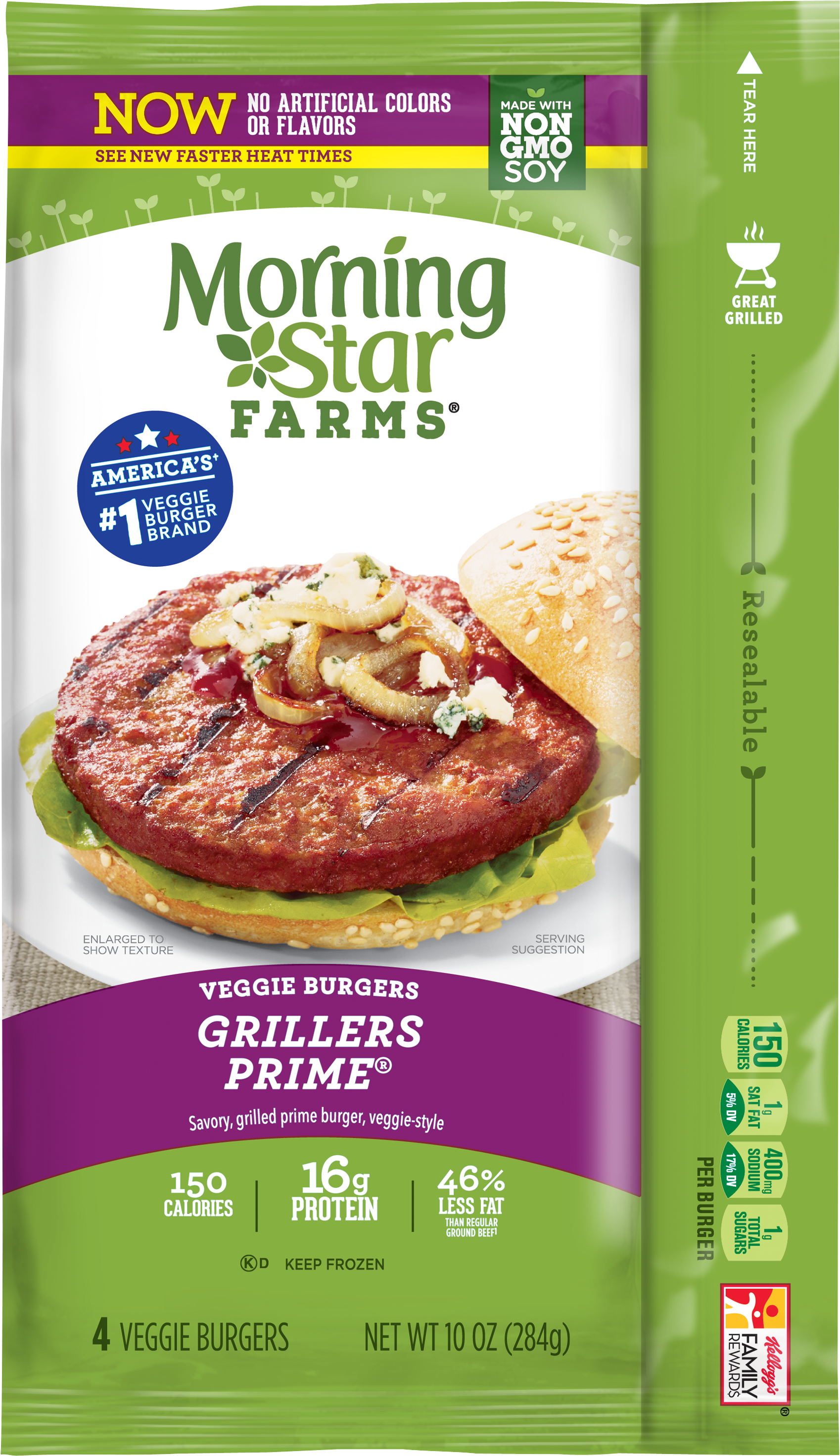 Grillers Prime® Burgers - Morningstar Farms Veggie Burgers (3000x3000), Png Download