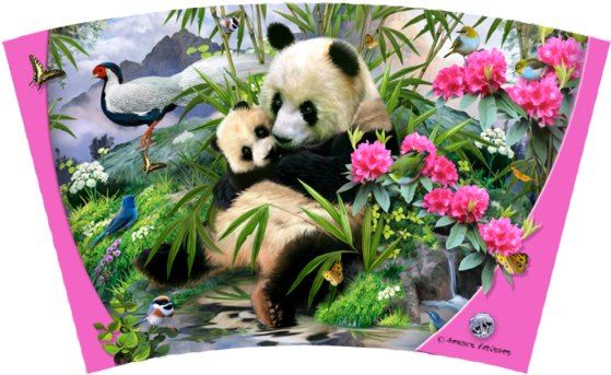 Animals And Wildlife - 1000 Piece Puzzle The Giant Panda (600x424), Png Download