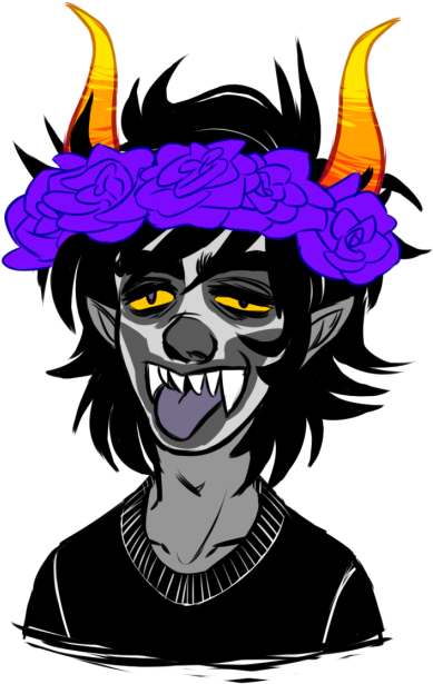 Homestuck Flower Crown - Illustration (500x713), Png Download