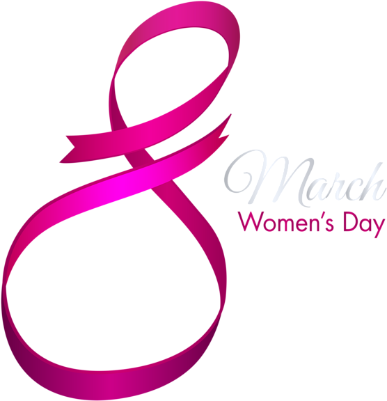 Happy March 8 Womens Day Png Clip Art Image - 8 March Women's Day Png (574x600), Png Download