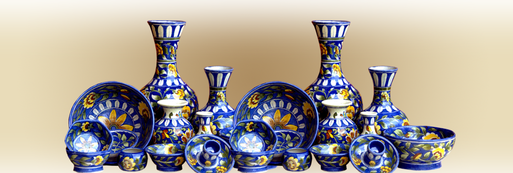1 - Blue Pottery Of Rajasthan (1010x341), Png Download