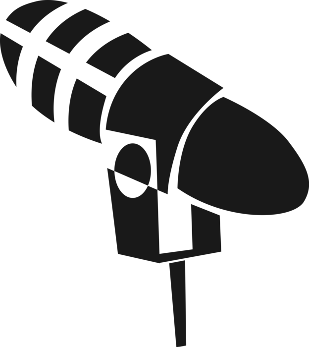 Microphone Image Illustration Of Acoustictoelectric - Illustration (624x700), Png Download