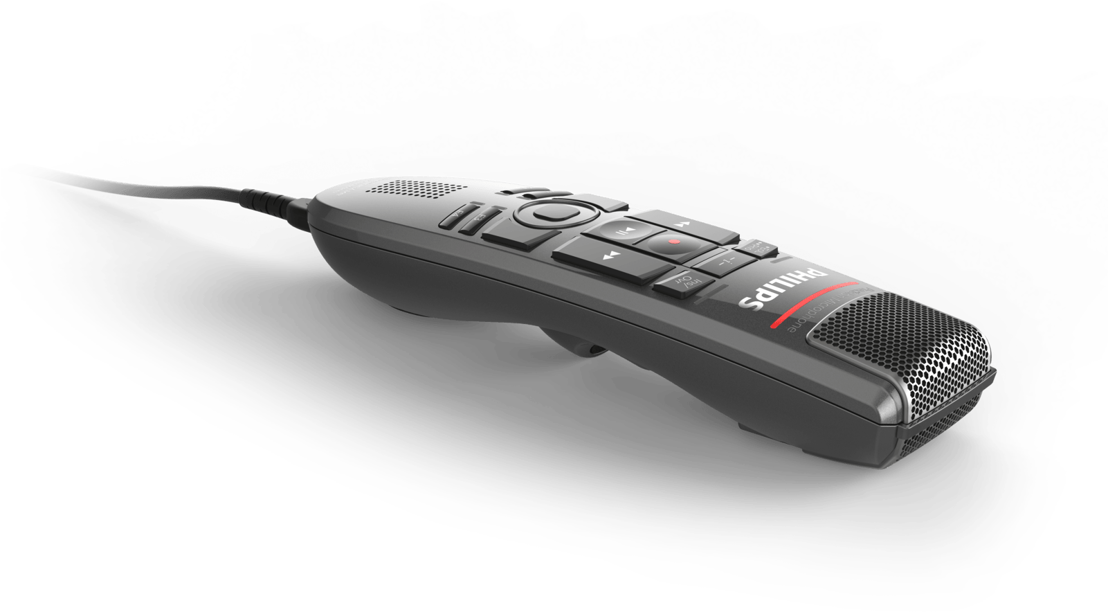 Speechmike Premium Touch Dictation Microphone - Philips Speechmike Premium Touch Barcode Smp3810 (slide (1600x919), Png Download