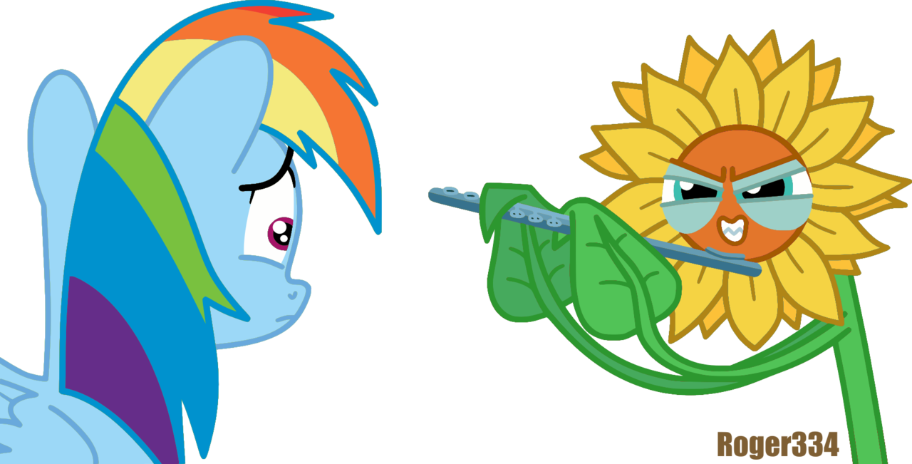 Clip Transparent Artist Roger Creepy Do Princesses - Rainbow Dash Happy Flowers (1280x651), Png Download