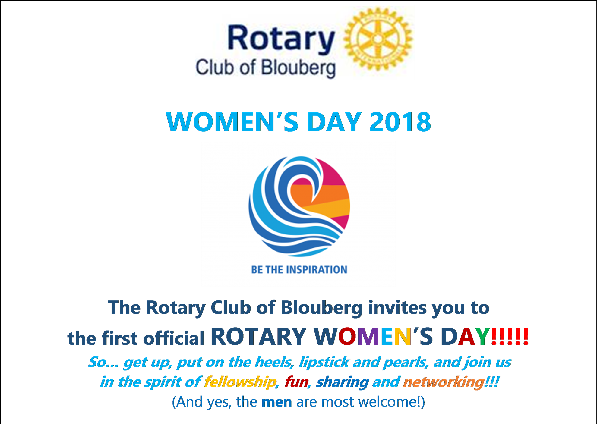 Women's Day - Rc Blouberg - Rotary International (1980x1407), Png Download