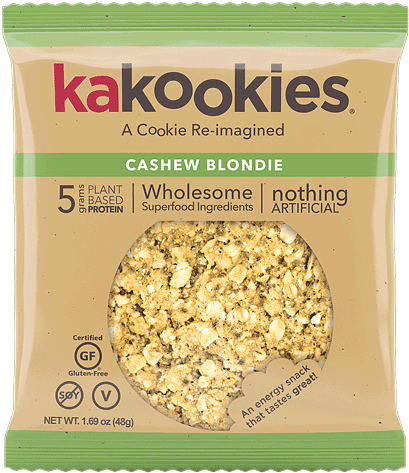 Kakookies Grab And Go Cashew Blondie Superfood Vegan - Kakookies Superfood Energy Snacks - Almond Cranberry (500x500), Png Download