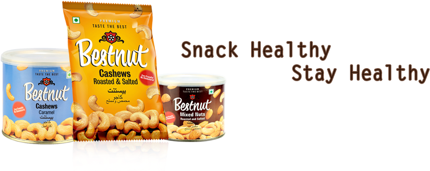 Bestnut Is Our Most Premium Brand Of Packed Cashew - Brand (1141x380), Png Download