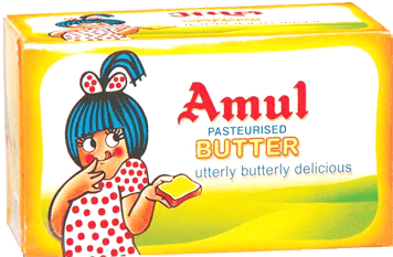 Amuls India: 50 Years Of Amul Advertising (410x300), Png Download