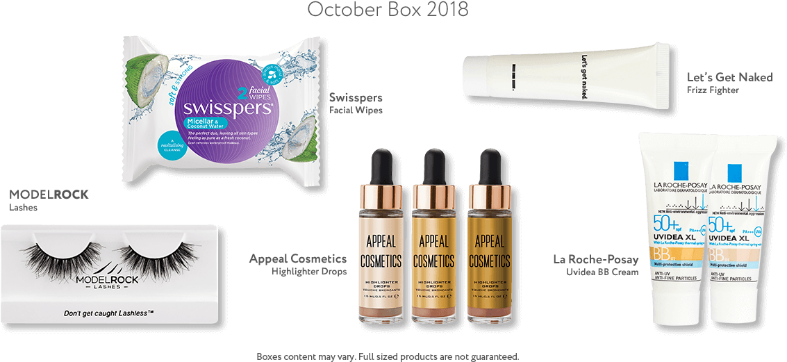 Peek Into Past Boxes - Appeal Cosmetics Lustre Drops Platinum, 0.5 Fluid Ounce (1200x542), Png Download