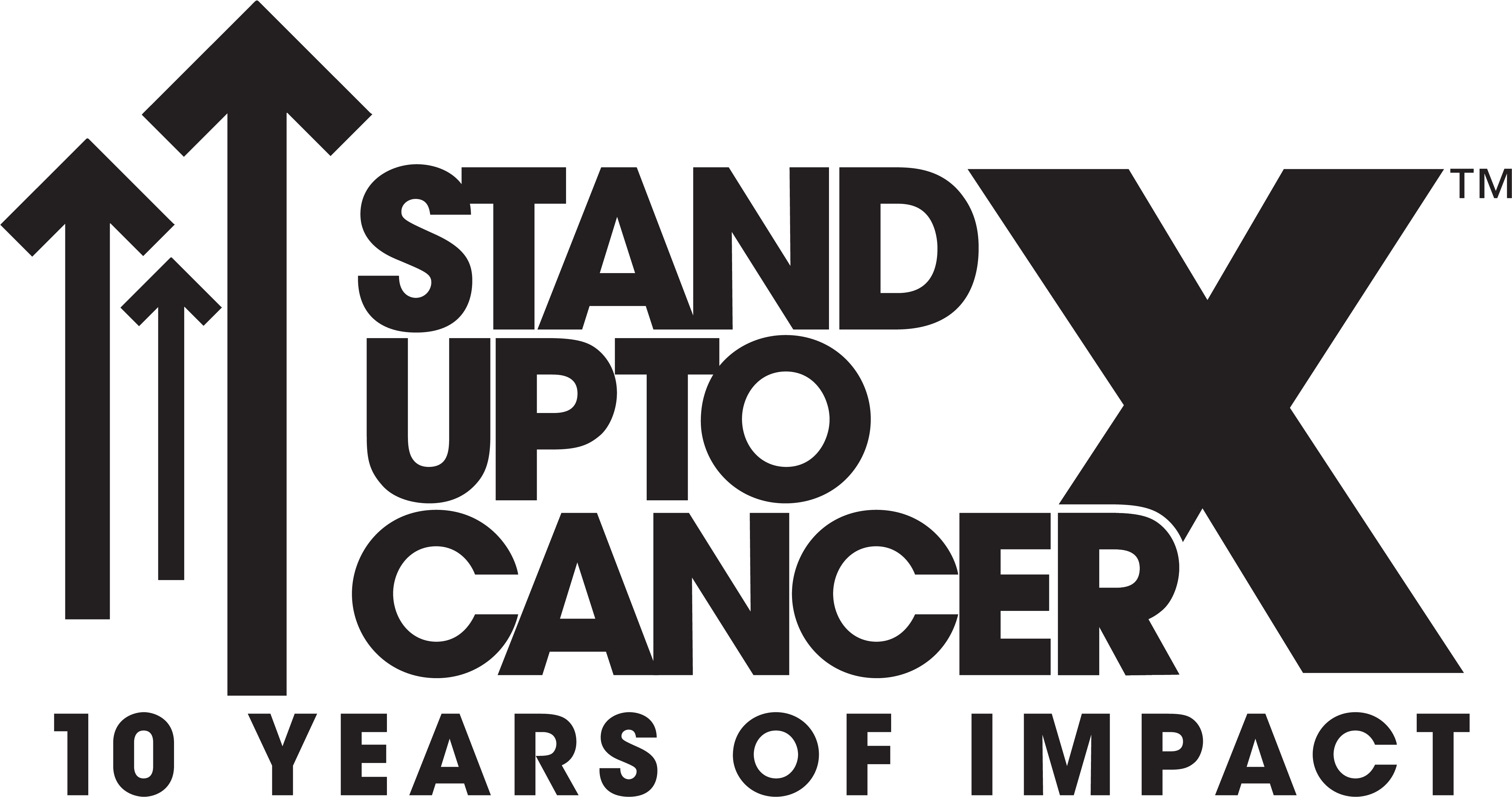 10 Years Logo - Stand Up To Cancer 2018 Show (6600x4050), Png Download