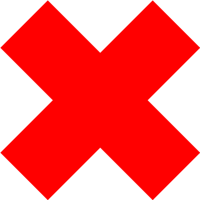 Wrong Multiple - Red Cross (640x480), Png Download