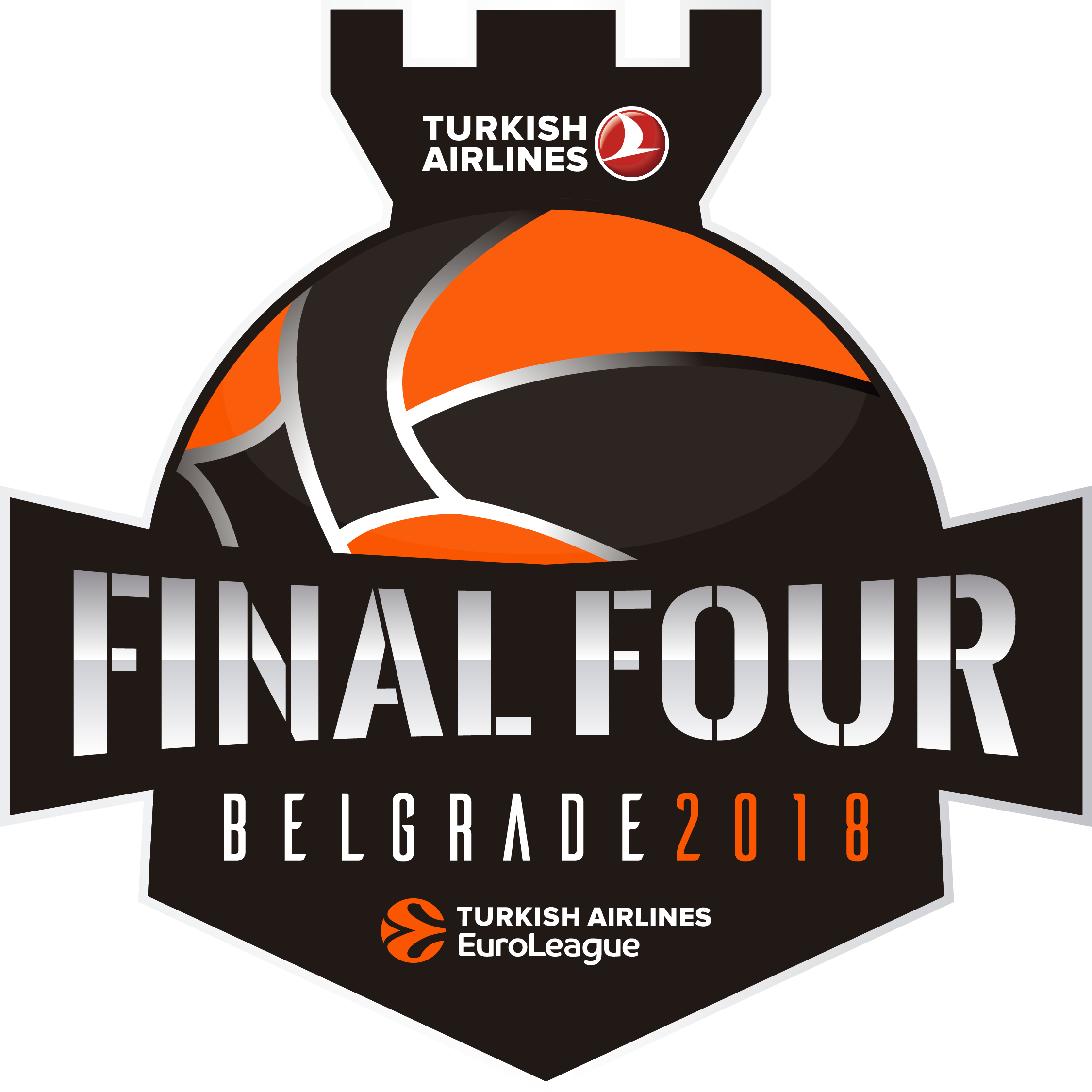 Final Four 2018 Belgrade Logo (2250x2250), Png Download