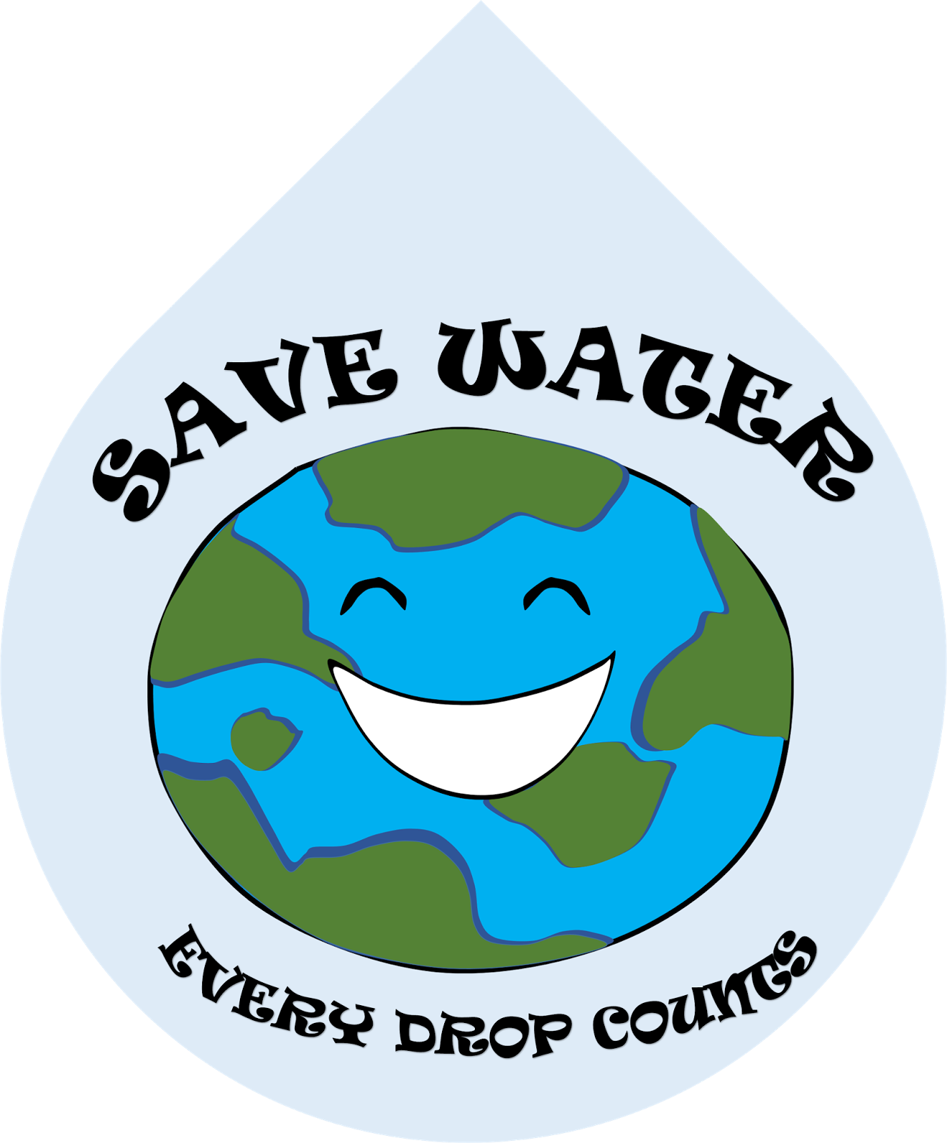Save Water Cliparts - Saving Water Clip Art (1326x1600), Png Download
