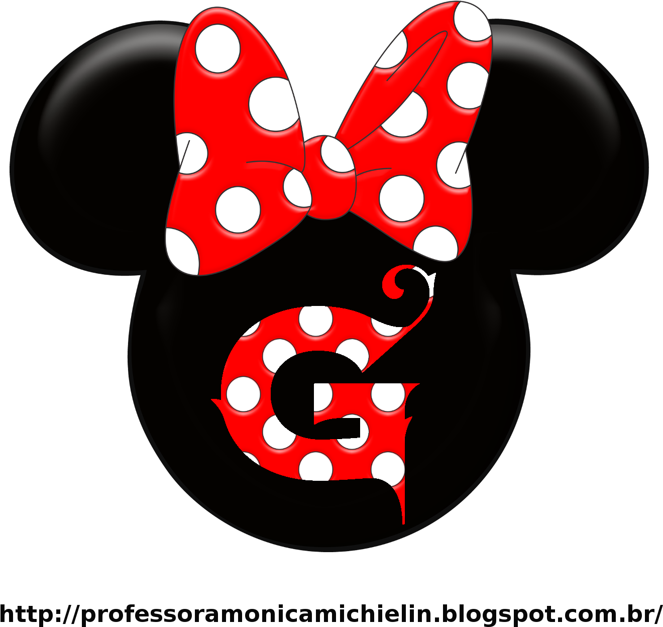 Minnie Mouse 3d Png - Cara De Minnie Mouse (1372x1372), Png Download