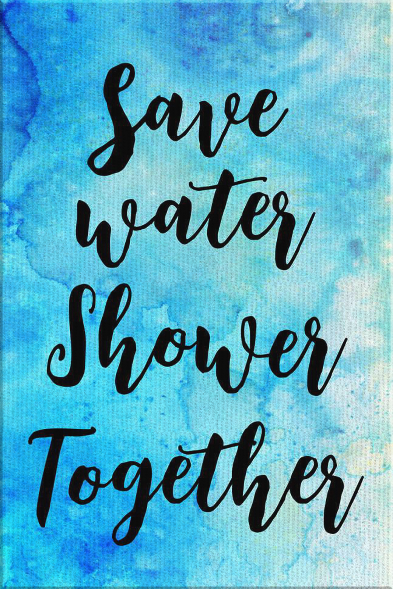 Shower Together" Premium Canvas - Water (2000x2000), Png Download