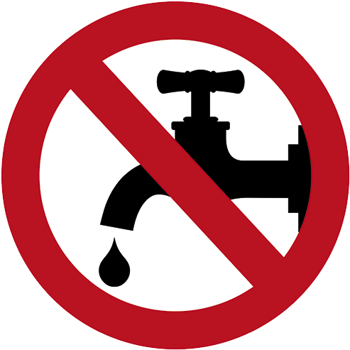 Sign Of Save Water (524x524), Png Download