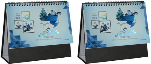 Gathbandhan Save Water Theme Desk Calender 2018 Table - Water (500x500), Png Download