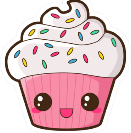 Homepage - Cupcake Kawaii (430x436), Png Download