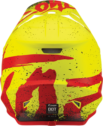 Thor Hlmt S8s Sec Hyp Ac/rd Lg 1105500 Part Number - Motorcycle Helmet (343x420), Png Download