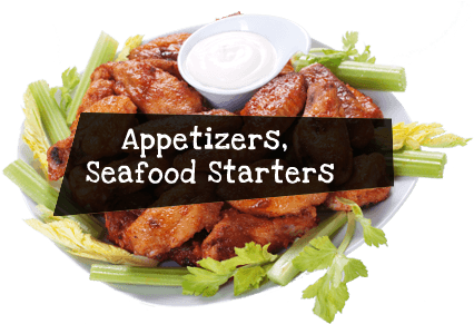 Waterfront Waterview Restaurant Marina Bar Live Entertainment - Pizza Wings Salad (444x296), Png Download