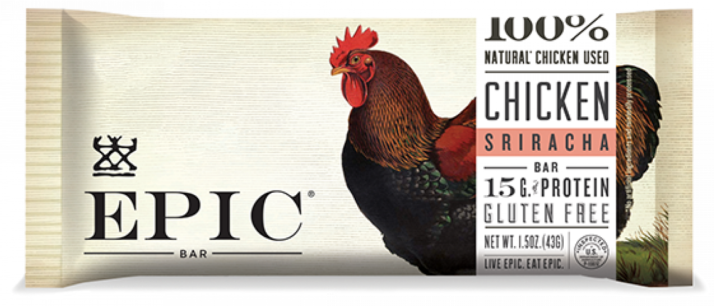Chickensriracha Bar - Epic Provisions Chicken Sriracha Bar - 1.5 Oz. (1410x1800), Png Download