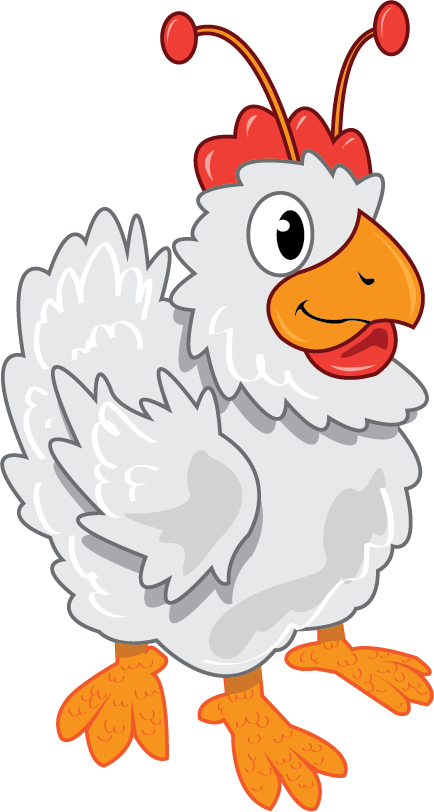 Space Chicken (434x812), Png Download
