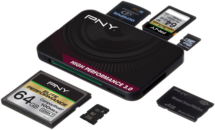 /data/products/article Large/148 20150330100318 - Pny High Performance Reader 3.0 Usb 3.0 Black Card (800x800), Png Download