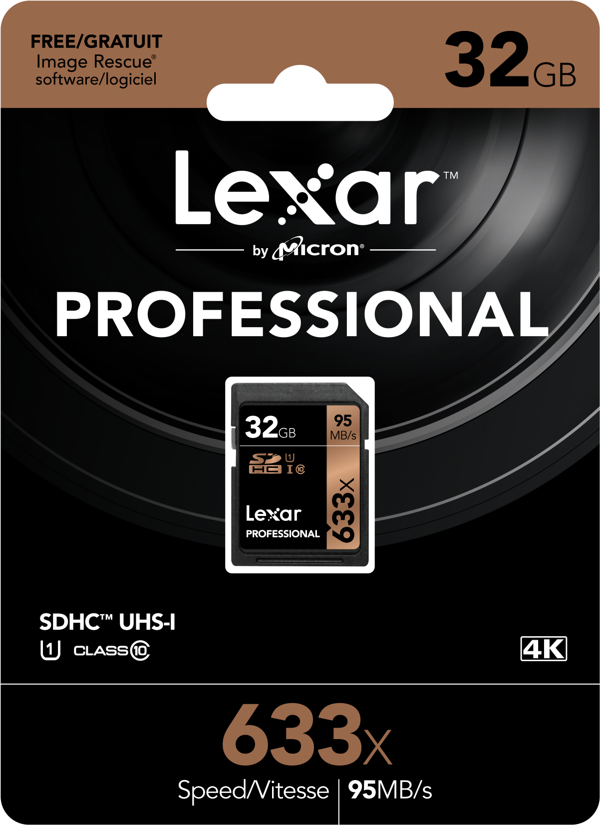 Lightbox Moreview - Lexar 64gb Professional 633x Sdxc 64gb Sdxc Uhs-i Class (1275x1725), Png Download